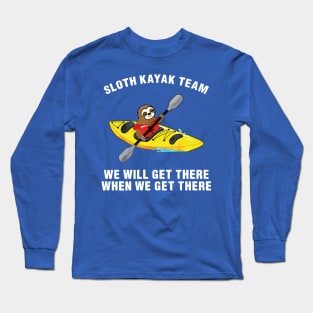 sloth kayak team Long Sleeve T-Shirt